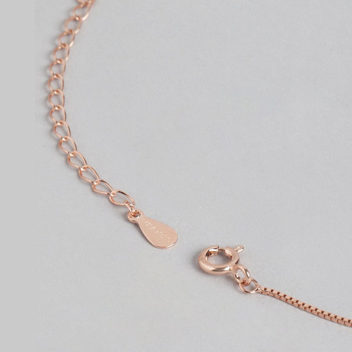 Infinite Elegance Rose Gold-Plated 925 Sterling Silver Jewelry Set