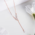 Infinite Elegance Rose Gold-Plated 925 Sterling Silver Necklace