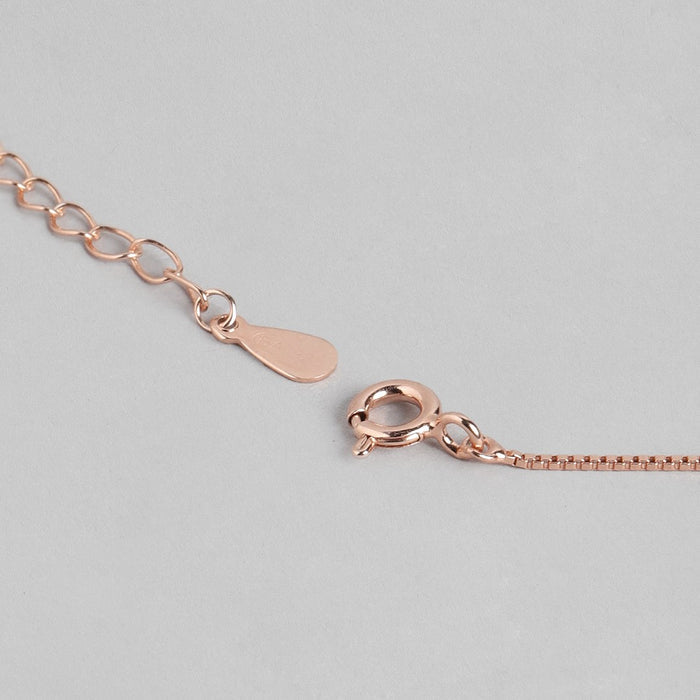 Infinite Elegance Rose Gold-Plated 925 Sterling Silver Necklace