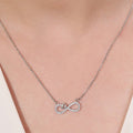 Infinite Love Rhodium-Plated 925 Sterling Silver Necklace