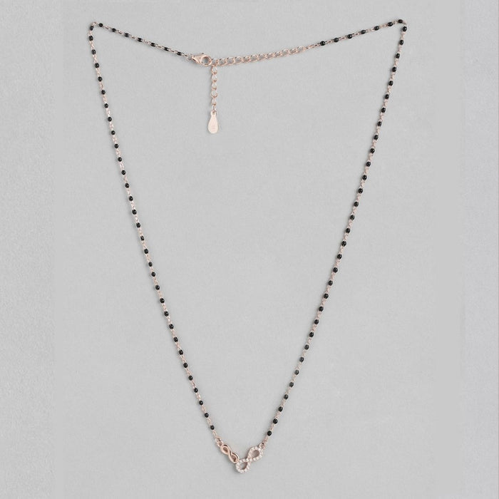 Infinite Love Rose Gold Plated 925 Sterling Silver Dual Infinity Mangalsutra