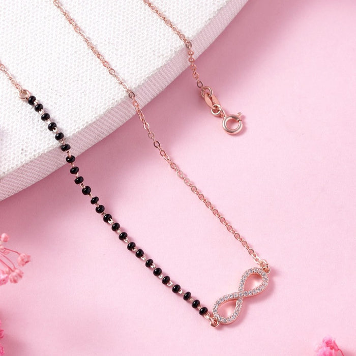 Infinite Love Rose Gold-Plated 925 Sterling Silver Mangalsutra