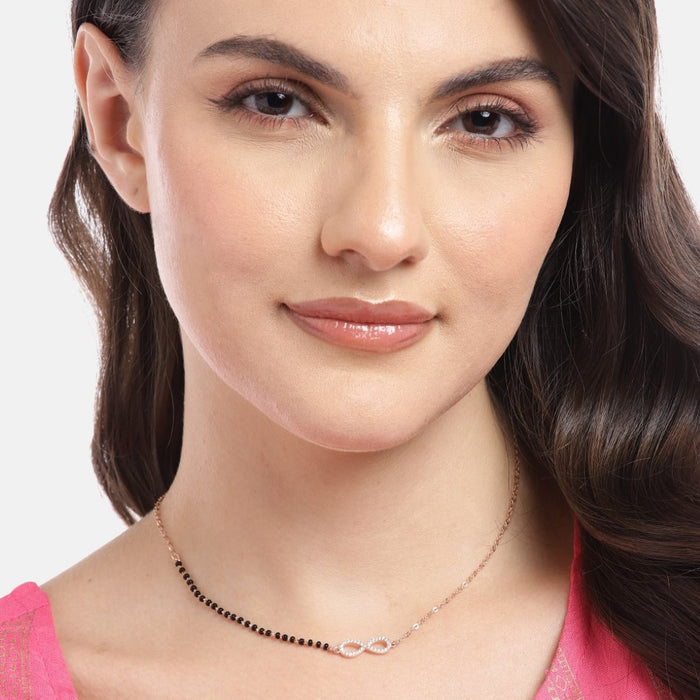Infinite Love Rose Gold-Plated 925 Sterling Silver Mangalsutra