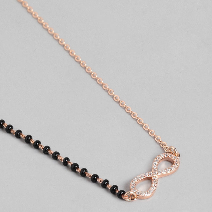 Infinite Love Rose Gold-Plated 925 Sterling Silver Mangalsutra