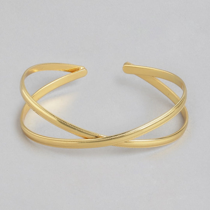 Infinite Radiance Gold-Plated 925 Sterling Silver Bracelet with Infinity Pattern