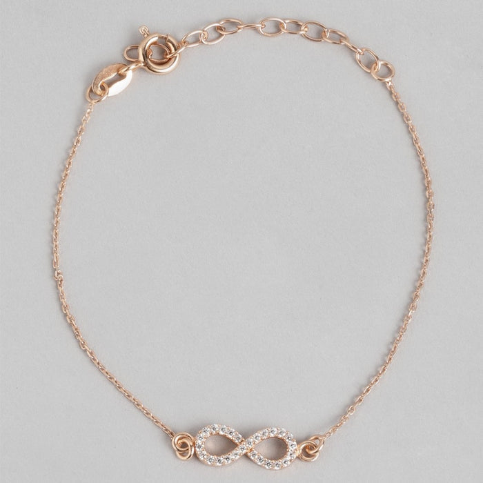 Infinite Radiance Rose Gold Plated 925 Sterling Silver Bracelet