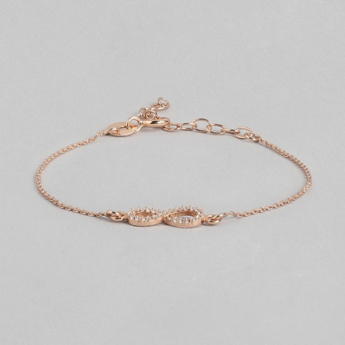 Infinite Radiance Rose Gold Plated 925 Sterling Silver Bracelet