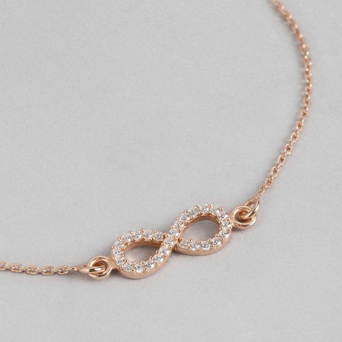 Infinite Radiance Rose Gold Plated 925 Sterling Silver Bracelet