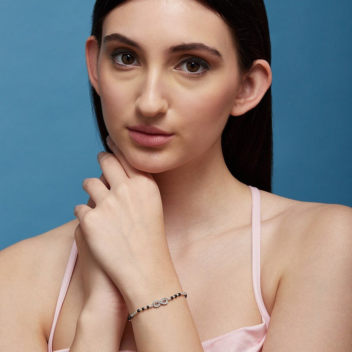 Infinity 925 Silver Mangalsutra Bracelet