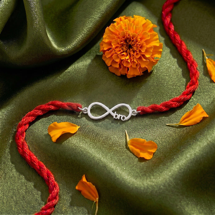 Infinity Bro Eternal Bond Silver Rakhi (Zavya Signature)