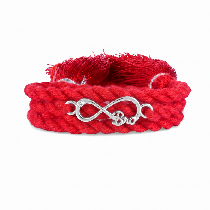 Infinity Bro Eternal Bond Silver Rakhi (Zavya Signature)