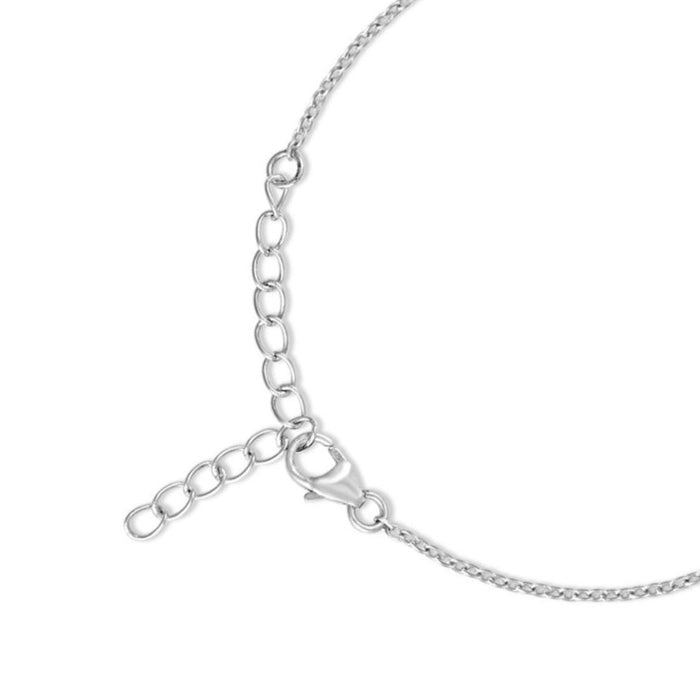 Adjustable chain and lobster clasp on a women's 925 Sterling Silver bracelet, fine jewellery – Zavya