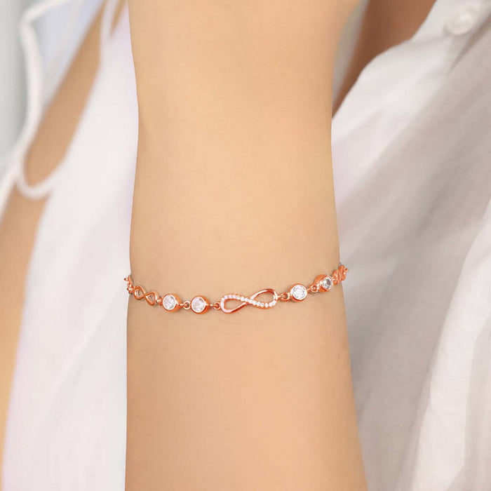 Infinity-Cz 925 Sterling Silver Jewellery Set