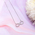 Infinity CZ 925 Sterling Silver Necklace