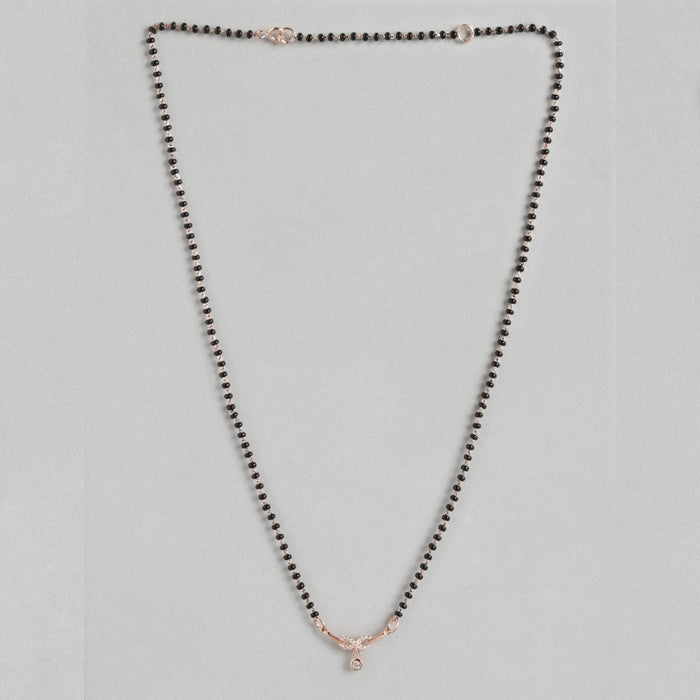 Infinity CZ Rose Gold Plated 925 Sterling Silver Mangalsutra