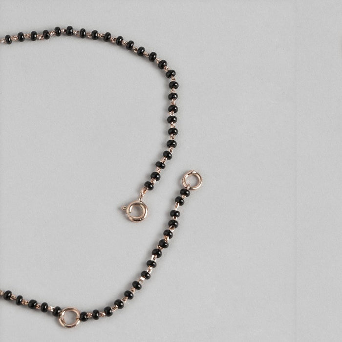 Infinity CZ Rose Gold Plated 925 Sterling Silver Mangalsutra