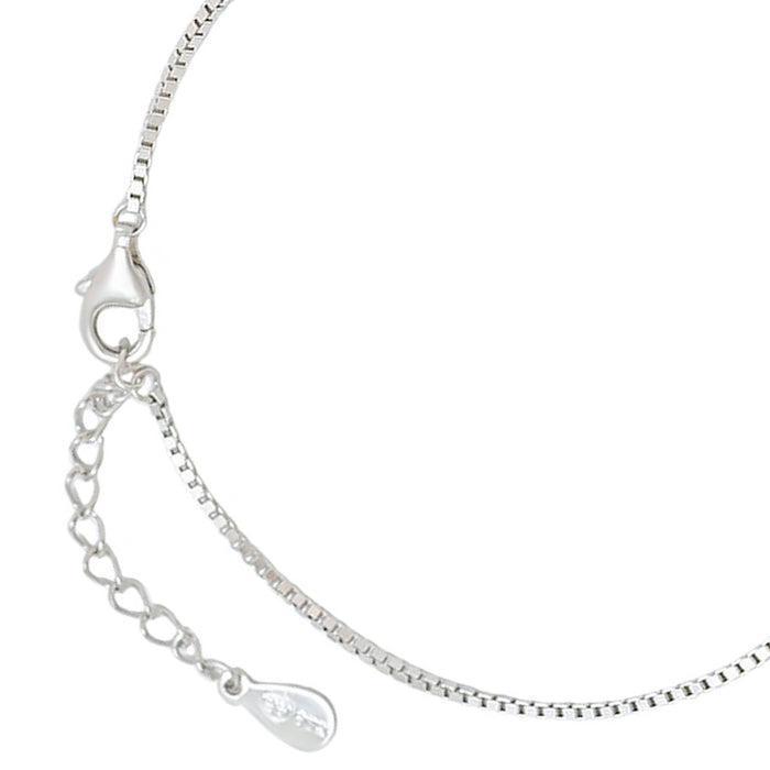 Infinity Evil Eye 925 Silver Rhodium Plated Bracelet