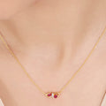 Infinity Gold Plated 925 Sterling Silver Necklace