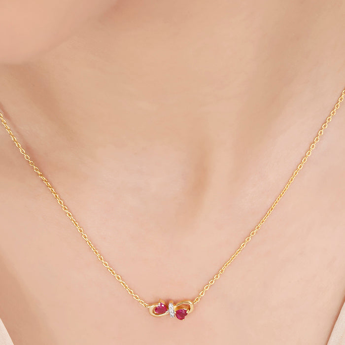 Infinity Gold Plated 925 Sterling Silver Necklace
