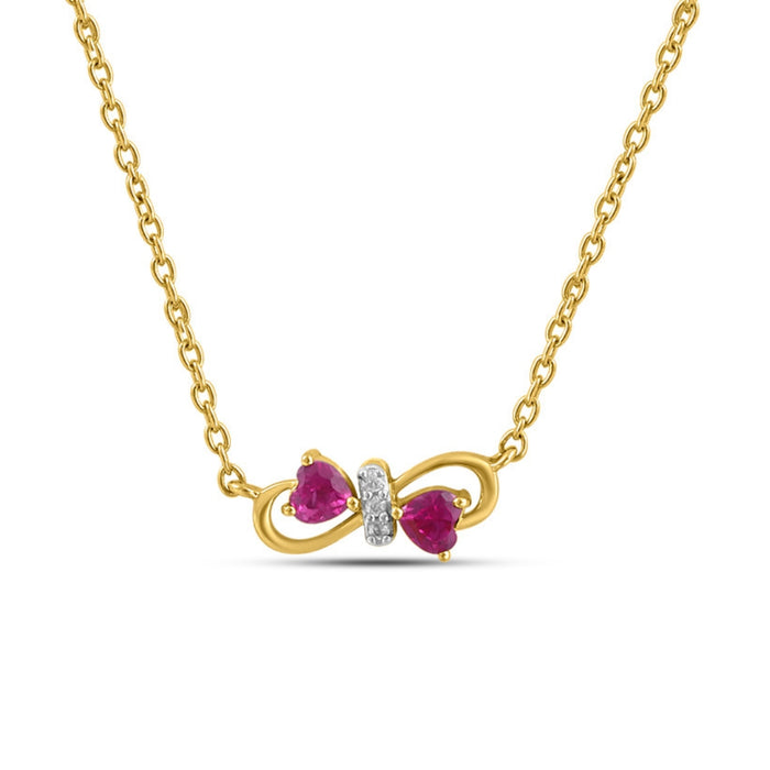 Infinity Gold Plated 925 Sterling Silver Necklace
