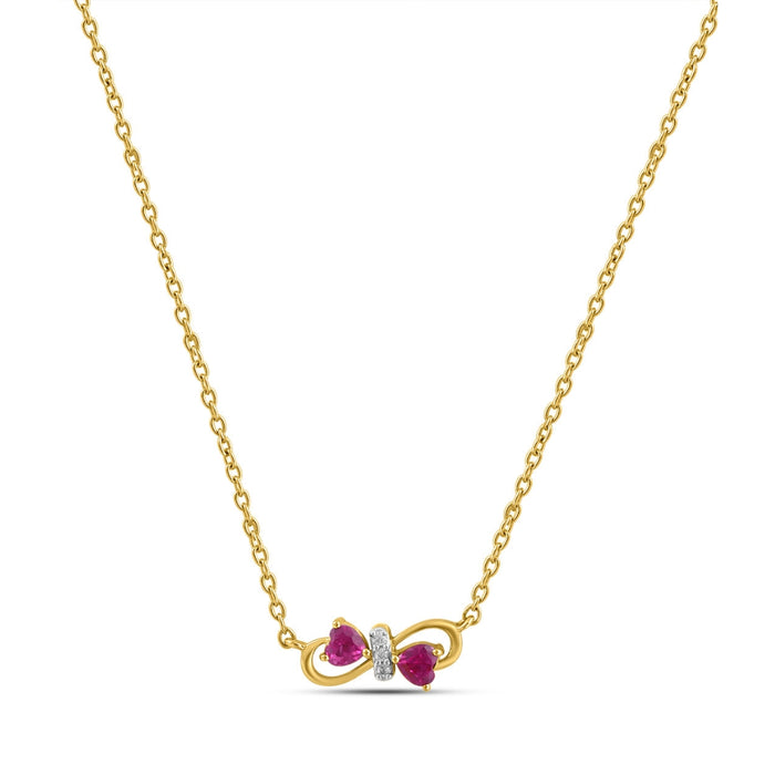 Infinity Gold Plated 925 Sterling Silver Necklace
