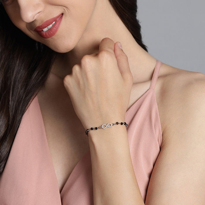 Infinity Mangalsutra 925 Sterling Silver Bracelet