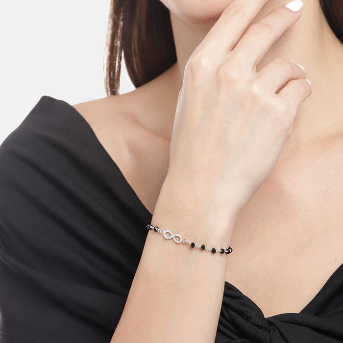 Infinity Mangalsutra 925 Sterling Silver Bracelet