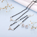 Infinity Rhodium Plated 925 Sterling Silver Jewellery Set
