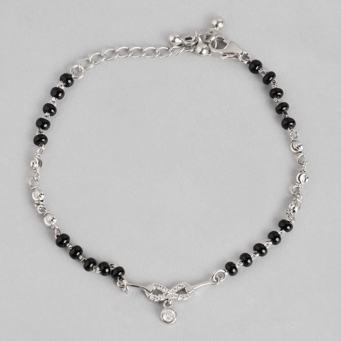 Infinity Rhodium Plated 925 Sterling Silver Jewellery Set