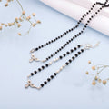 Infinity Rhodium Plated 925 Sterling Silver Necklace & Bracelet Mangalsutra Combo