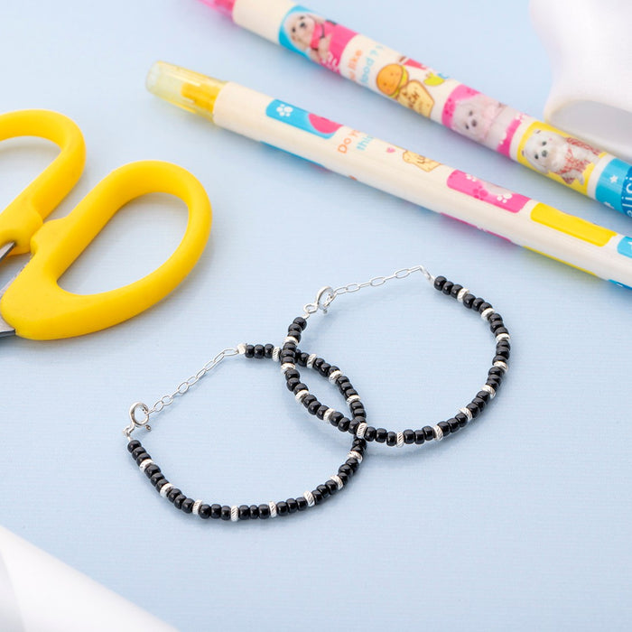 Itty Bitty Beads 925 Sterling Silver Kids Bracelet Combo (Age : 0-3 Years)