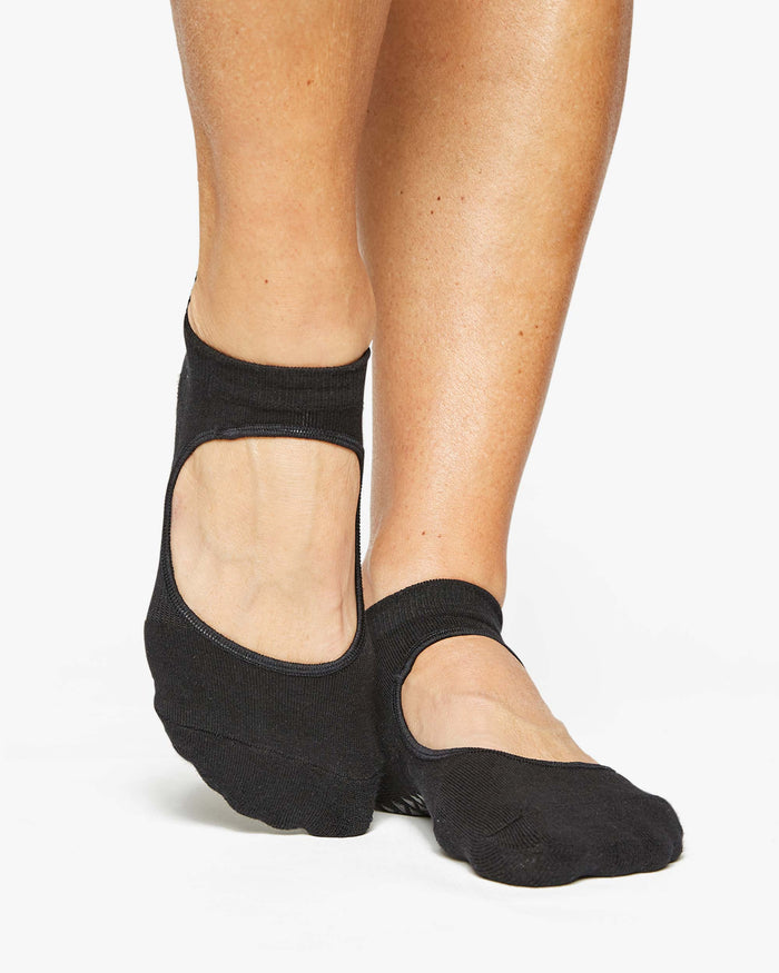 Josie Grip Strap Sock Black