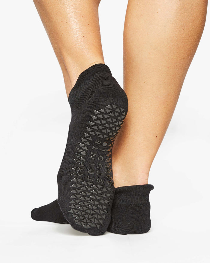 Josie Grip Strap Sock Black