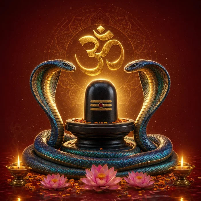 Vedic pandit performing Kaal Sarp Dosh Nivaran Pooja rituals to pacify Rahu and Ketu