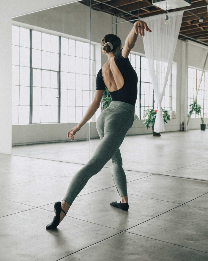 Karina Grip Dance Sock Black