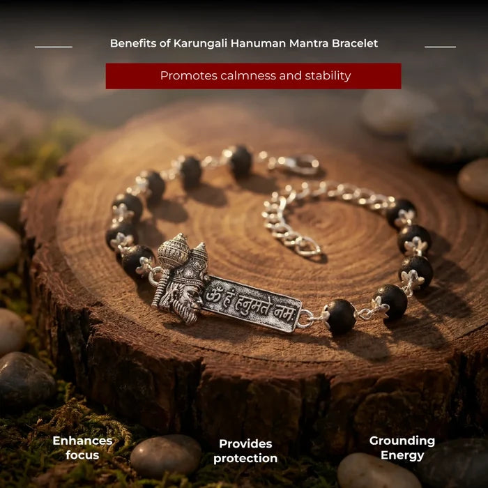 Karungali Hanuman Mantra Bracelet - view 3