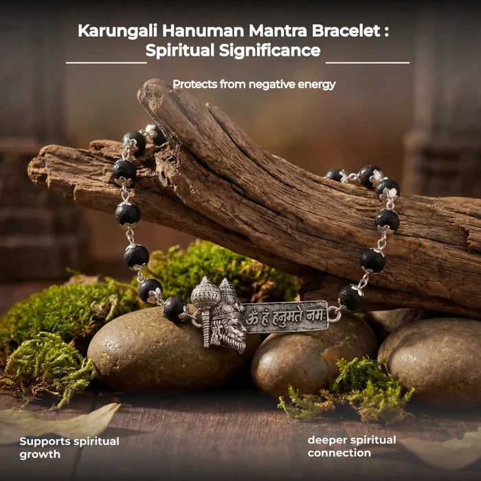Karungali Hanuman Mantra Bracelet - view 4