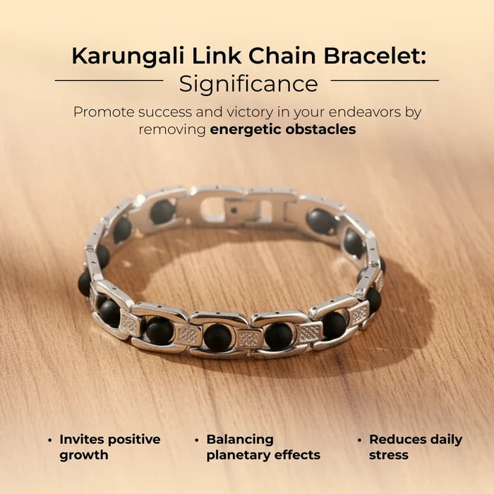 Karungali Link Chain Bracelet - view 2