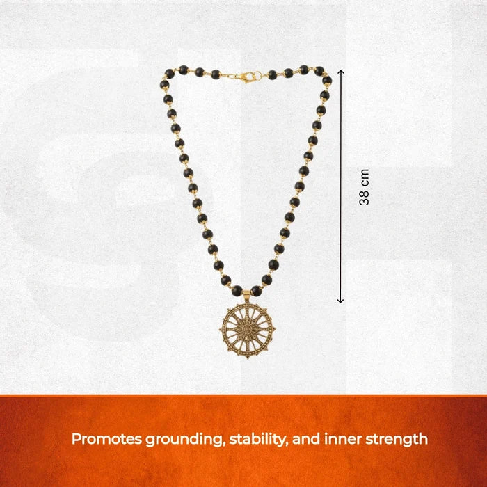 Karungali mala in with Konark Chakra - view 5