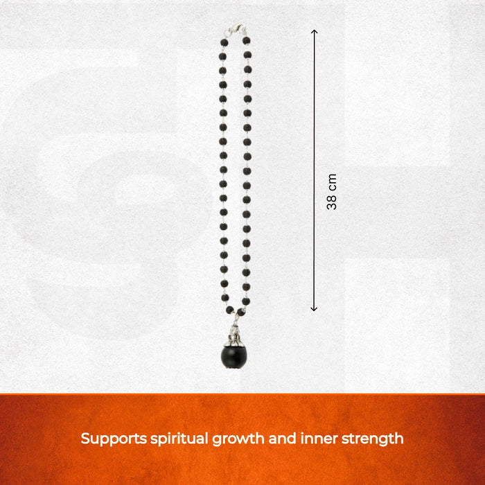 Karungali Mala with Karungali Bead and Adiyogi Pendant - view 3