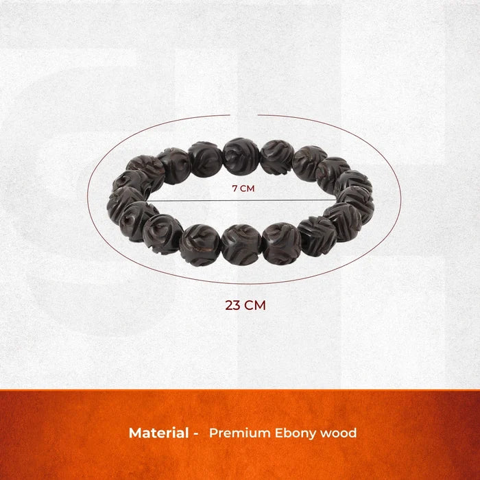 Karungali Malai Bracelet with design Engraved with Govt. Certification - view 6