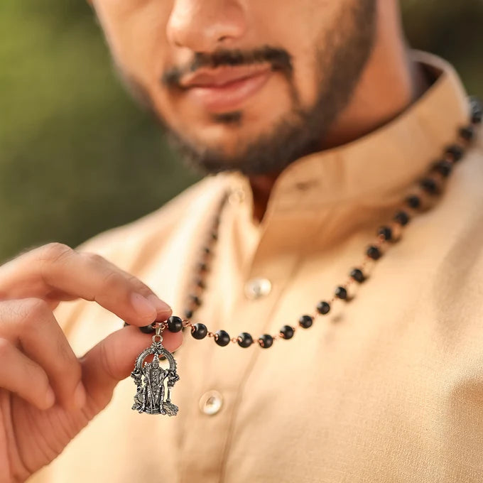 Karungali Malai (Copper wire) with Lord Murgan Pendant Lifestyle Men