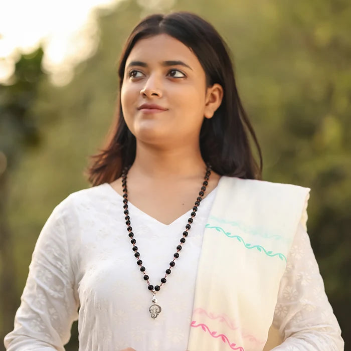 Karungali Malai (Copper wire) with Vel Pendant Lifestyle Female
