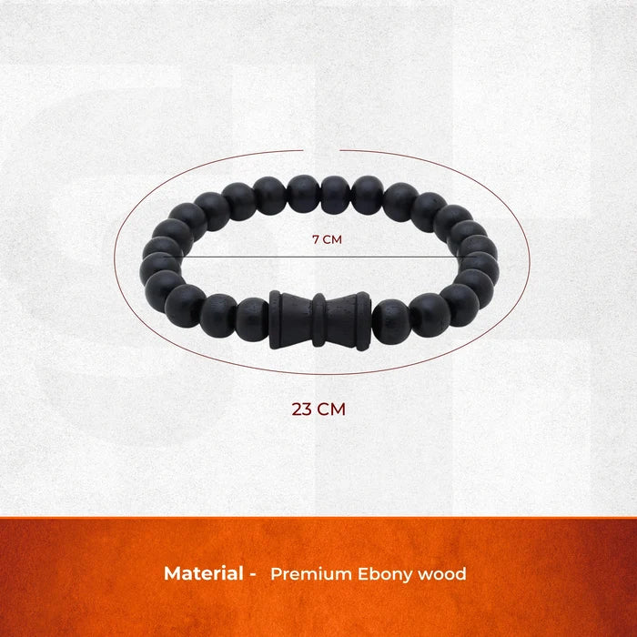 Karungali Malai Damru Bracelet with Govt. Certification - view 2