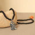 Karungali Malai with Lord Murgan Pendant 6mm