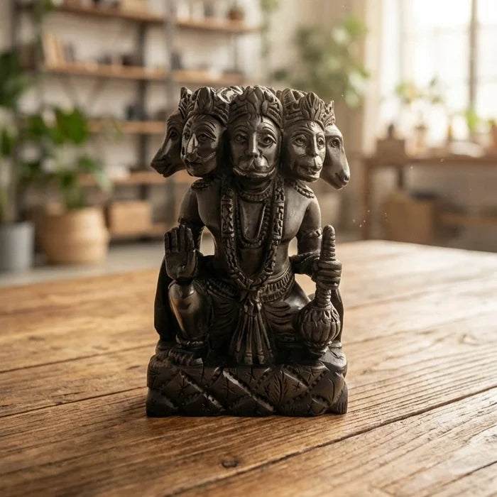 Karungali Panchamukhi Hanuman Idol