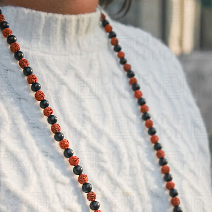 Karungali Rudraksha Mala - 108+1 Beads - view 2