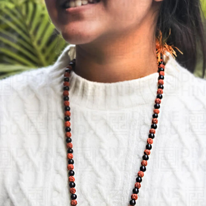 Karungali Rudraksha Mala - 108+1 Beads - view 3