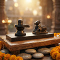 Karungali Shivling with Nandi Divine Set