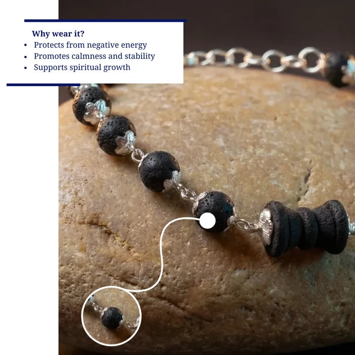 Karungali Silver Cap Bracelet for Women - view 5